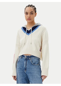 PINKO Sweter Breithorn Maglia 104621 Écru Relaxed Fit ze sklepu MODIVO w kategorii Swetry damskie - zdjęcie 182647539