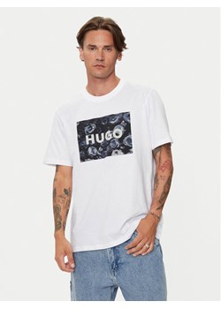 Hugo T-Shirt 50523999 Biały Regular Fit ze sklepu MODIVO w kategorii T-shirty męskie - zdjęcie 182647629