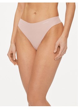 Calvin Klein Underwear Stringi 000QD5103E Różowy ze sklepu MODIVO w kategorii Majtki damskie - zdjęcie 182647638