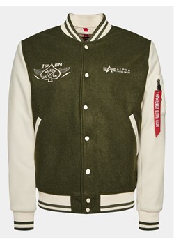 Alpha Industries Kurtka bomber Varsity Air Force 138107 Zielony Regular Fit ze sklepu MODIVO w kategorii Kurtki męskie - zdjęcie 182647686