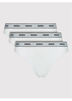 Hugo Komplet 3 par stringów 50469681 Biały ze sklepu MODIVO w kategorii Majtki damskie - zdjęcie 182647875