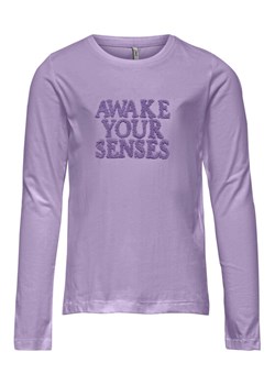 Kids ONLY Bluzka Tenna 15271413 Fioletowy Regular Fit ze sklepu MODIVO w kategorii Bluzki dziewczęce - zdjęcie 182647905