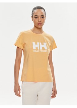 Helly Hansen T-Shirt W Hh Logo T-Shirt 2.0 34465 Pomarańczowy Regular Fit ze sklepu MODIVO w kategorii Bluzki damskie - zdjęcie 182647948