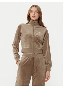 Guess Bluza V3BQ22 KBXI2 Brązowy Regular Fit ze sklepu MODIVO w kategorii Bluzy damskie - zdjęcie 182647995