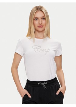 CMP T-Shirt 32D8066P Biały Regular Fit ze sklepu MODIVO w kategorii Bluzki damskie - zdjęcie 182648176