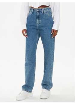 Calvin Klein Jeans Jeansy J20J223718 Niebieski Straight Fit ze sklepu MODIVO w kategorii Jeansy damskie - zdjęcie 182648318