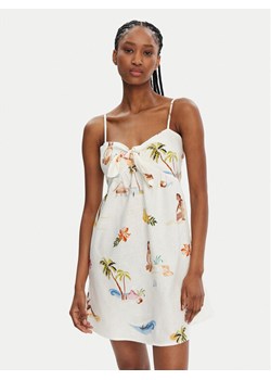 Seafolly Sukienka letnia Isla Palm 55395-DR Écru Regular Fit ze sklepu MODIVO w kategorii Sukienki - zdjęcie 182648516