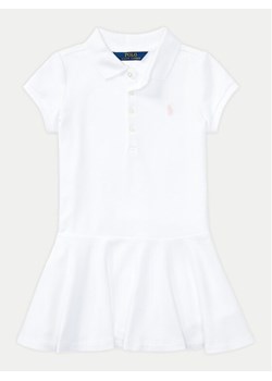 Polo Ralph Lauren Sukienka codzienna 313624740003 Biały Regular Fit ze sklepu MODIVO w kategorii Sukienki dziewczęce - zdjęcie 182648536