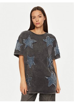 One Teaspoon T-Shirt Denim Star 26858 Szary Relaxed Fit ze sklepu MODIVO w kategorii Bluzki damskie - zdjęcie 182648537