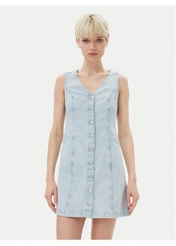 Levi's® Sukienka jeansowa Vianna Vest 001WL-0000 Błękitny Regular Fit ze sklepu MODIVO w kategorii Spódnice - zdjęcie 182648579