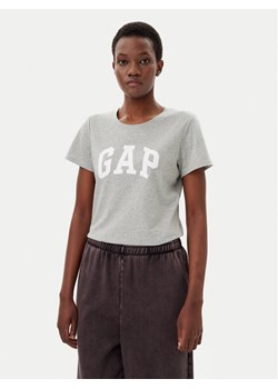 Gap T-Shirt 729555-05 Szary Regular Fit ze sklepu MODIVO w kategorii Bluzki damskie - zdjęcie 182648648