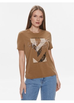 ONLY T-Shirt 15307292 Brązowy Regular Fit ze sklepu MODIVO w kategorii Bluzki damskie - zdjęcie 182648666