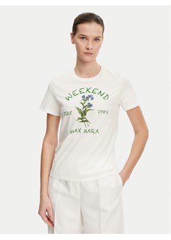 Weekend Max Mara T-Shirt Teiera 2515971052 Biały Regular Fit - id: 0000304885044 - marki Max Mara - 182648825 Weekend Max Mara T-Shirt Teiera 2515971052 Biały Regular Fit ze sklepu MODIVO w kategorii Bluzki damskie - zdjęcie 182648825