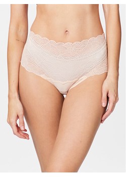 Chantelle Figi klasyczne z wysokim stanem Soft Stretch C11G80 Beżowy ze sklepu MODIVO w kategorii Majtki damskie - zdjęcie 182648868