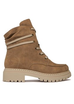 Rieker Botki 72605-64 Brązowy ze sklepu MODIVO w kategorii Workery damskie - zdjęcie 182648958