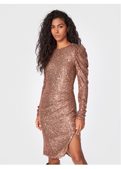 Silvian Heach Sukienka koktajlowa Vestit CVA22264VE Brązowy Slim Fit ze sklepu MODIVO w kategorii Sukienki - zdjęcie 182648996