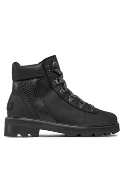 Sorel Trapery Lennox™ Hiker Stkd Wp NL4841-011 Czarny ze sklepu MODIVO w kategorii Workery damskie - zdjęcie 182649056