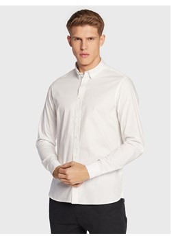 Solid Koszula 21103247 Biały Slim Fit ze sklepu MODIVO w kategorii Koszule męskie - zdjęcie 182649129