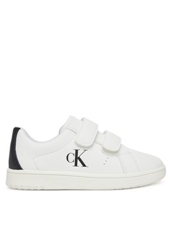 Calvin Klein Jeans Sneakersy Low Cut Lace Velcro Sneaker V1X9-82080-1355 S Biały ze sklepu MODIVO w kategorii Buty sportowe dziecięce - zdjęcie 182649195