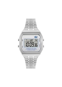 adidas Zegarek Originals Street Digital Two AOST23554 Srebrny ze sklepu MODIVO w kategorii Zegarki - zdjęcie 182649219