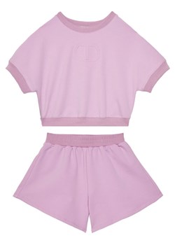 TWINSET Komplet dresowy 251GJ2580 Fioletowy Regular Fit ze sklepu MODIVO w kategorii Komplety dziewczęce - zdjęcie 182649255