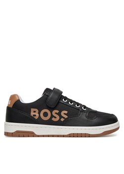 BOSS Sneakersy J51644 S Czarny ze sklepu MODIVO w kategorii Buty sportowe dziecięce - zdjęcie 182649325