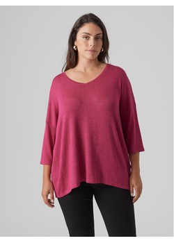 Vero Moda Curve Bluzka Brianna 10297287 Czerwony Regular Fit ze sklepu MODIVO w kategorii Bluzki damskie - zdjęcie 182649338