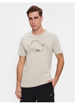 Boss T-Shirt Tee 3 50506358 Beżowy Regular Fit ze sklepu MODIVO w kategorii T-shirty męskie - zdjęcie 182649365
