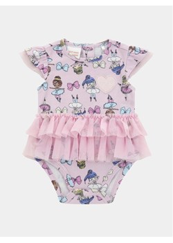 Guess Body S4RG11 KA6W4 Różowy Regular Fit ze sklepu MODIVO w kategorii Body niemowlęce - zdjęcie 182649429
