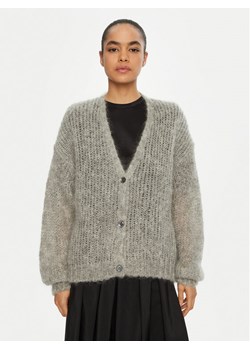 Weekend Max Mara Kardigan Pontiac 2515341031 Szary Oversize ze sklepu MODIVO w kategorii Swetry damskie - zdjęcie 182649489
