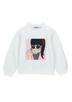 Original Marines Bluza DCA3588F Biały Regular Fit ze sklepu MODIVO w kategorii Bluzy dziewczęce - zdjęcie 182649508
