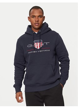 Gant Bluza Archive Shield 2047082 Granatowy Regular Fit ze sklepu MODIVO w kategorii Bluzy męskie - zdjęcie 182649538