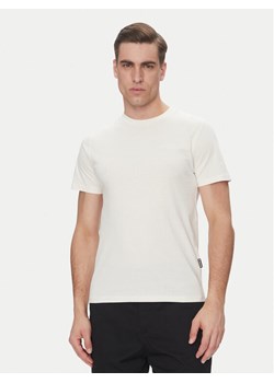 SCHOTT N.Y.C. T-Shirt Tsstuarts Biały Standard Fit ze sklepu MODIVO w kategorii T-shirty męskie - zdjęcie 182649578