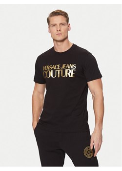 Versace Jeans Couture T-Shirt 78GAHT05 Czarny Regular Fit ze sklepu MODIVO w kategorii T-shirty męskie - zdjęcie 182649617