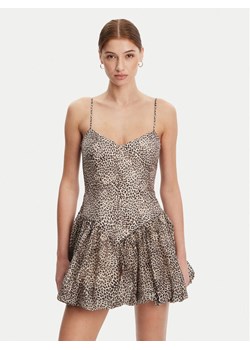 BARDOT Sukienka koktajlowa 59794DB1 Brązowy Regular Fit ze sklepu MODIVO w kategorii Sukienki - zdjęcie 182649627