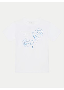 Guess T-Shirt L5GI09K 8HM4 Biały Regular Fit ze sklepu MODIVO w kategorii Bluzki dziewczęce - zdjęcie 182649688