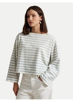 Polo Ralph Lauren Bluzka 211959103003 Écru Relaxed Fit ze sklepu MODIVO w kategorii Bluzki damskie - zdjęcie 182650278