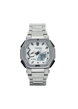Timex Zegarek UFC Strength Colossus TW2V84700 Srebrny ze sklepu MODIVO w kategorii Zegarki - zdjęcie 182650327
