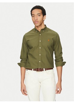 Polo Ralph Lauren Koszula 710960643001 Khaki Slim Fit ze sklepu MODIVO w kategorii Koszule męskie - zdjęcie 182650568