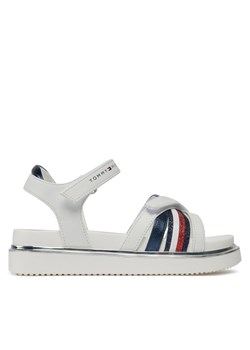 Tommy Hilfiger Sandały Velcro Sandal T3A2-33240-0273 M Biały ze sklepu MODIVO w kategorii Sandały dziecięce - zdjęcie 182650569