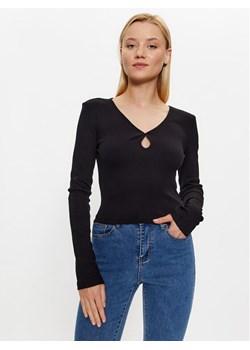 Noisy May Bluzka Maya 27026248 Czarny Slim Fit ze sklepu MODIVO w kategorii Bluzki damskie - zdjęcie 182650597