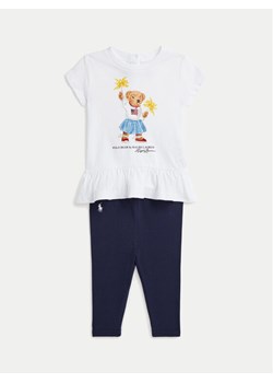 Polo Ralph Lauren Komplet t-shirt i legginsy 310942863001 Granatowy Regular Fit ze sklepu MODIVO w kategorii Komplety niemowlęce - zdjęcie 182650727