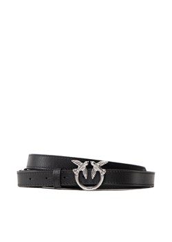 Pinko Pasek Damski PINKO-Love Double Bling Belt H2 Czarny ze sklepu MODIVO w kategorii Paski damskie - zdjęcie 182650755