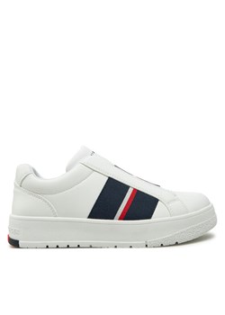 Tommy Hilfiger Sneakersy Low Cut Sneaker T3X9-33858-1355 S Biały ze sklepu MODIVO w kategorii Buty sportowe dziecięce - zdjęcie 182651087