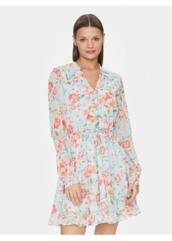 Guess Sukienka codzienna Vanessa W4GK42 WDW82 Błękitny Regular Fit ze sklepu MODIVO w kategorii Sukienki - zdjęcie 182651115