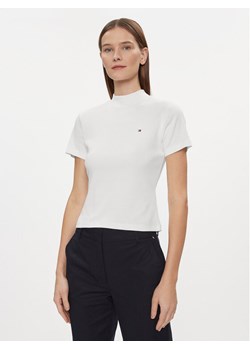 Tommy Hilfiger T-Shirt New Cody WW0WW40586 Biały Slim Fit ze sklepu MODIVO w kategorii Bluzki damskie - zdjęcie 182651215