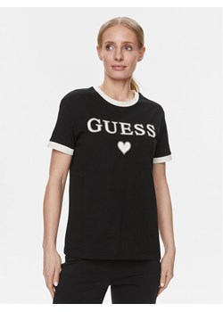 Guess T-Shirt Caryl V4RI04 K8FQ4 Czarny Regular Fit ze sklepu MODIVO w kategorii Bluzki damskie - zdjęcie 182651216