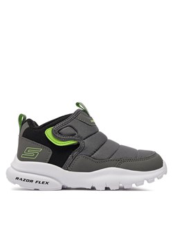 Skechers Trzewiki Cool Break 403784L/CCBK Szary ze sklepu MODIVO w kategorii Buty sportowe dziecięce - zdjęcie 182651299