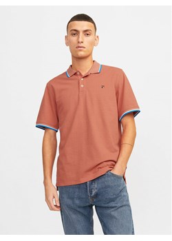 Jack&Jones Polo Bluwin 12169064 Pomarańczowy Regular Fit ze sklepu MODIVO w kategorii T-shirty męskie - zdjęcie 182651316