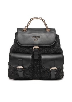 Guess Plecak Tweed Backpack J4BZ36 WGLX0 Czarny ze sklepu MODIVO w kategorii Plecaki dla dzieci - zdjęcie 182651355